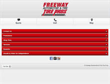 Tablet Screenshot of freewaytire.biz